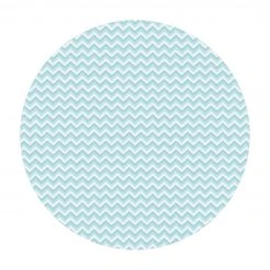 Bilderwelten No.YK39 ZickZack Muster Blau - 80 x 80 cm - Durchmesser: 80 cm