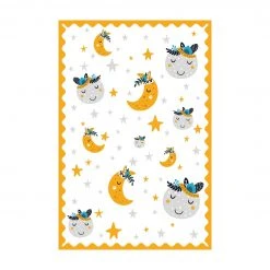 Bilderwelten Indianerfreunde Mond und Sterne - 40 x 60 cm - Durchmesser: 60 cm