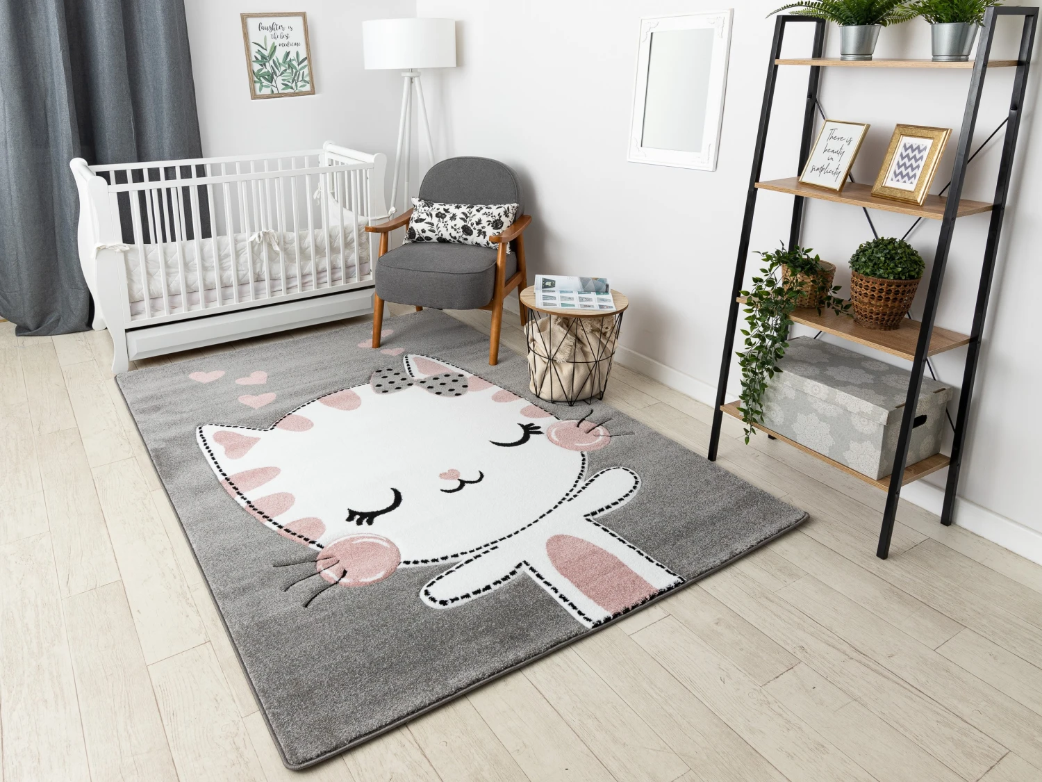 RugsX Kinderteppich PETIT KITTY KATZE grau - 140 x 190 cm 4 RugsX Kinderteppich PETIT KITTY KATZE grau - 140 x 190 cm – Bild 4