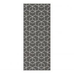 Top Square In-/OutdoorlÀufer Minden - Kunstfaser - Schwarz / Weià - 80 x 200 cm