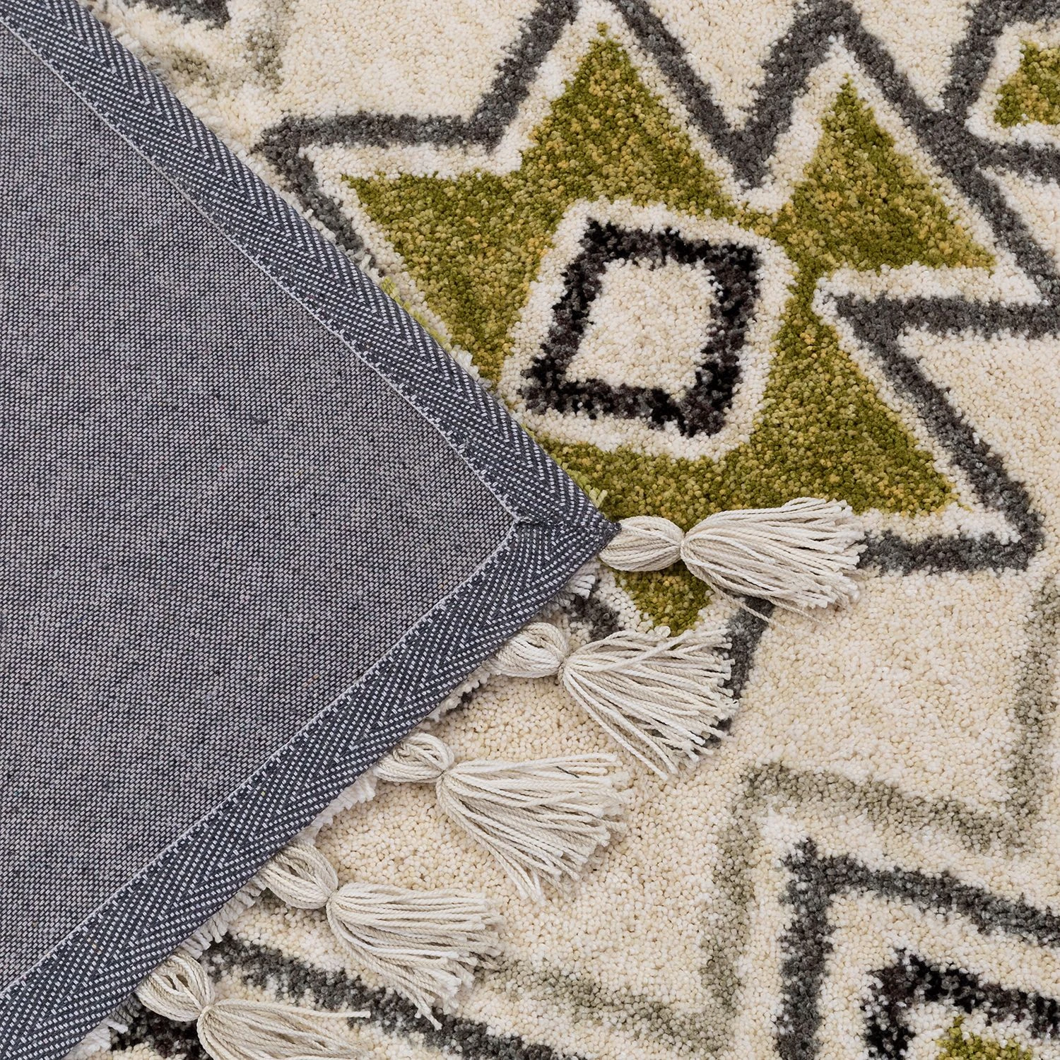 Top Square Hochflorteppich Vittoria III - Kunstfaser - Beige / Gold - 160 x 230 cm 5 Top Square Hochflorteppich Vittoria III - Kunstfaser - Beige / Gold - 160 x 230 cm – Bild 5