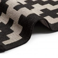 Freundin Home Collection Kurzflorteppich Stockholm - Mischgewebe - Beige / Schwarz - 80 x 200 cm -Teppiche populaire boutique 1000127131 180815 10580149 GALLERYIMAGES P000000001000127131