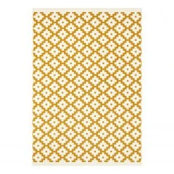 Hanse Home Kurzflorteppich Lattice - Kunstfaser - Safrangelb - 200 x 290 cm