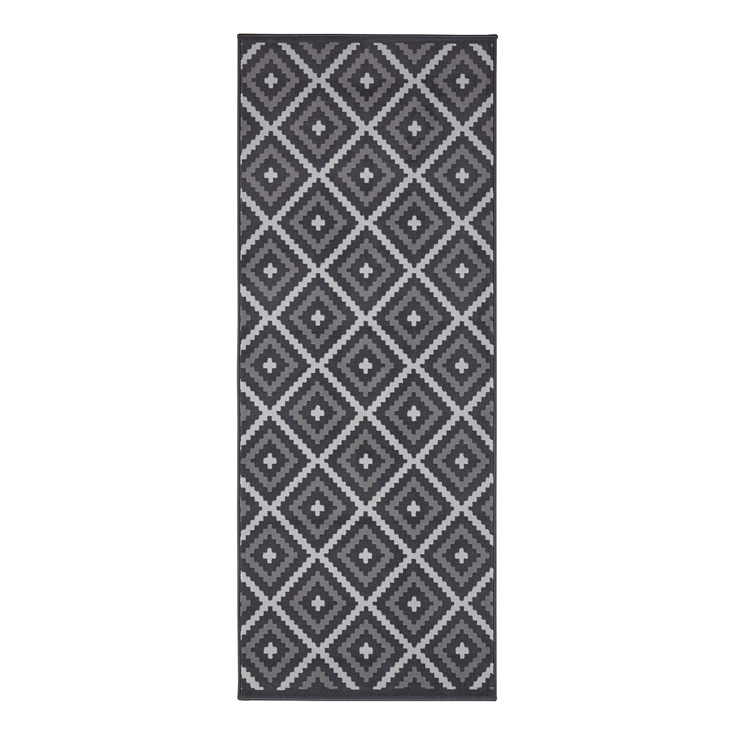 Hanse Home Designer Velours Teppich Snug - Kunstfaser - Schwarz / Hellgrau - 80 x 250 cm 1 Hanse Home Designer Velours Teppich Snug - Kunstfaser - Schwarz / Hellgrau - 80 x 250 cm