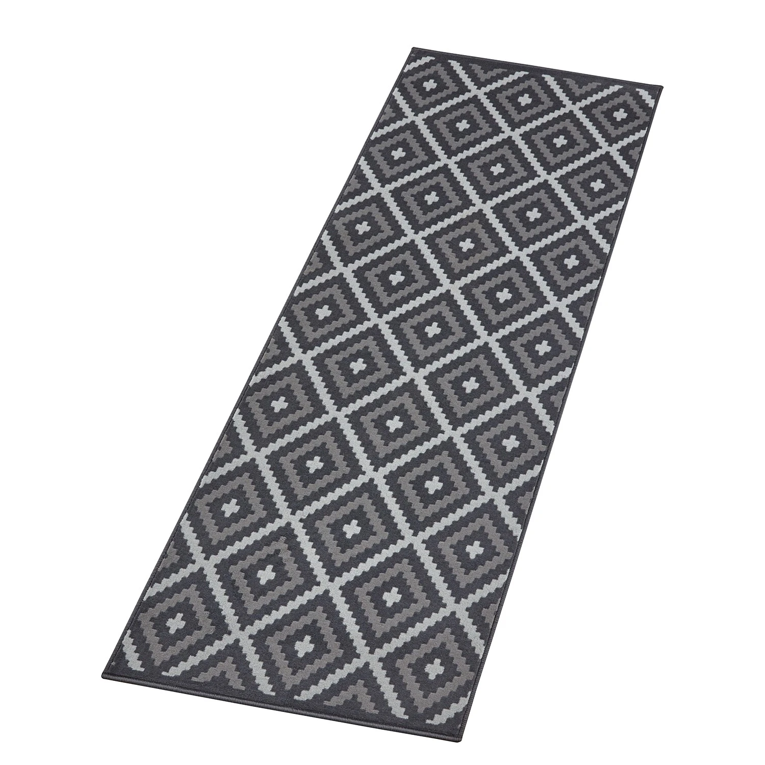 Hanse Home Designer Velours Teppich Snug - Kunstfaser - Schwarz / Hellgrau - 80 x 250 cm 2 Hanse Home Designer Velours Teppich Snug - Kunstfaser - Schwarz / Hellgrau - 80 x 250 cm – Bild 2