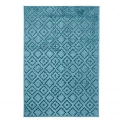 Mint Rugs Kurzflorteppich Iris - Webstoff - Blaugrau - 120 x 170 cm