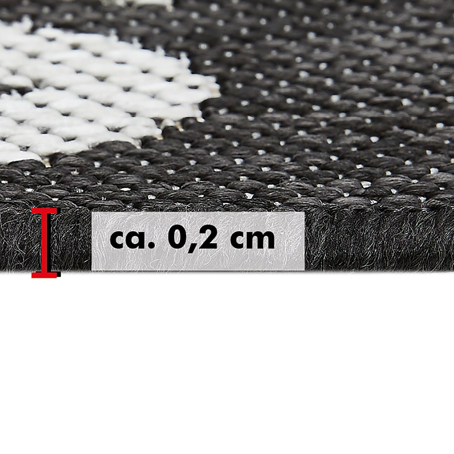 Andiamo In-/Outdoor Teppich New Orleans - Kunstfaser - Anthrazit / Beige 13 Andiamo In-/Outdoor Teppich New Orleans - Kunstfaser - Anthrazit / Beige – Bild 13