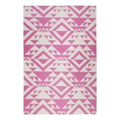 Teppiche populaire boutique 28 Accessorize Kurzflorteppich Mellow - Pink / Weiß