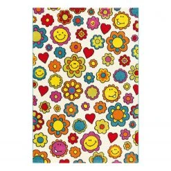 Arte Espina Kinderteppich Move Flowers - Kunstfaser - Multicolor - 133 x 190 cm