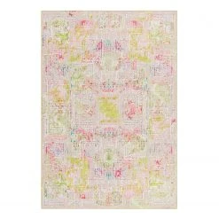 Arte Espina Kurzflorteppich Atelier II - Kunstfaser - Creme / Mehrfarbig - 130 x 190 cm