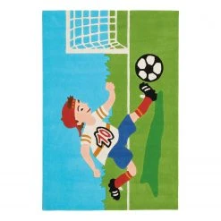 Arte Espina Kinderteppich Joy Soccer - Kunstfaser - Mehrfarbig