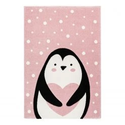 Kayoom Kinderteppich Australia Gidya - Kunstfaser - Altrosa - 80 x 150 cm