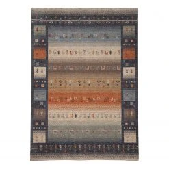 Gino Falcone Kurzflorteppich Fasa III - Kunstfaser - Schiefergrau - 70 x 140 cm