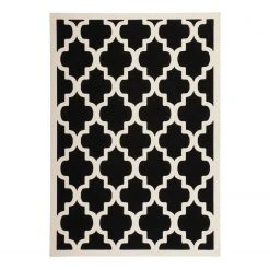 Kayoom Kurzflorteppich Manolya 2097 - Webstoff - Schwarz - 160 x 230 cm