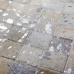 Kayoom Fellteppich Rocket 110 - Echtleder - Silber - 160 x 230 cm -Teppiche populaire boutique 1000165131 190315 16051301424 GALLERYIMAGES P000000001000165131