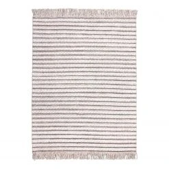 Kayoom Kurzflorteppich Natura 210 - Webstoff - Natural / Creme - 80 x 150 cm