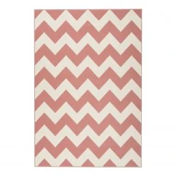 Kayoom Kurzflorteppich Manolya 2095 - Webstoff - Rosa - 80 x 150 cm