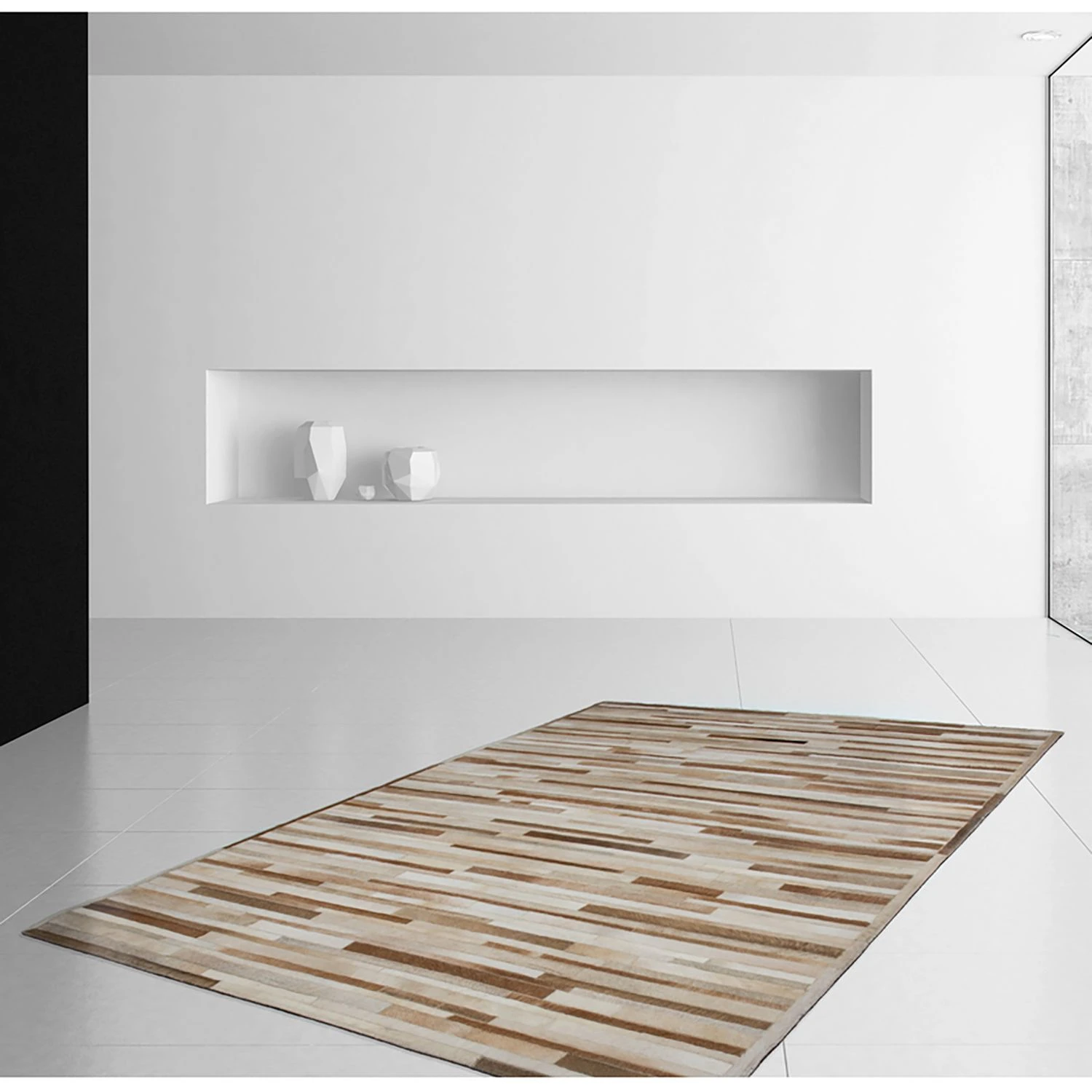 Kayoom Fellteppich Lavish 110 - Echtleder - Creme - 150 x 80 cm 2 Kayoom Fellteppich Lavish 110 - Echtleder - Creme - 150 x 80 cm – Bild 2