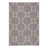 Kayoom Kurzflorteppich Lina 100 - Webstoff - Taupe - 230 x 160 cm