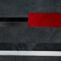 Top Square Fellteppich ST Line - Echtleder - Dunkelgrau / Rot - 160 x 230 cm 7 Top Square Fellteppich ST Line - Echtleder - Dunkelgrau / Rot - 160 x 230 cm -Teppiche populaire boutique 1000172285 190628 06213100278 GALLERYIMAGES P000000001000172285