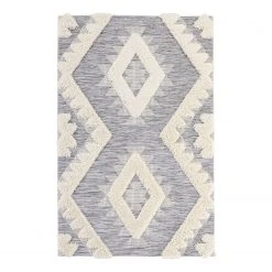 Mint Rugs In-/Outdoorteppich Tiddas - Kunstfaser - Hellgrau / Creme - 115 x 170 cm