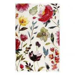 Wecon Home Kurzflorteppich Summer Breeze - Webstoff - Creme / Rot - 160 x 225 cm