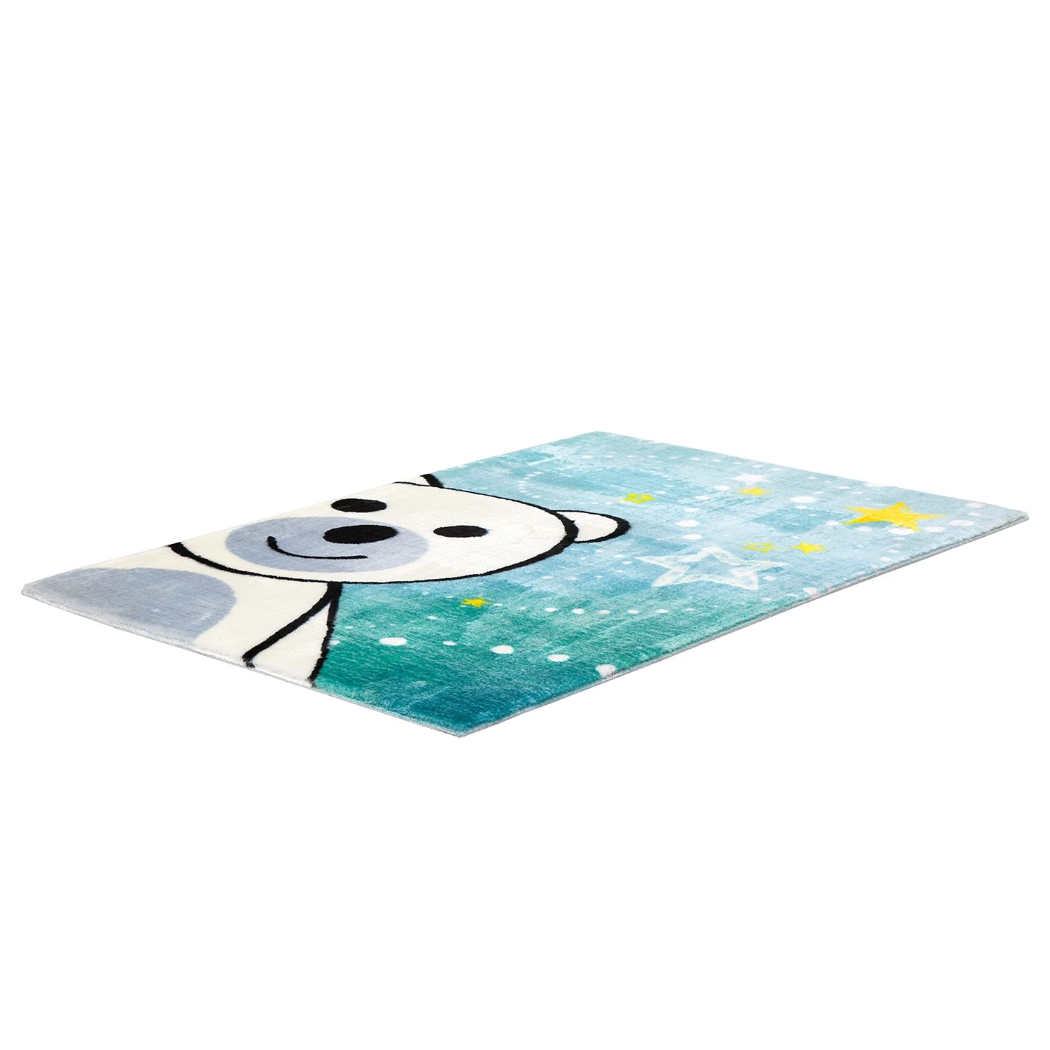 Obsession Kinderteppich My Bear - Kunstfaser - Türkis / Creme - 90 x 130 cm 2 Obsession Kinderteppich My Bear - Kunstfaser - Türkis / Creme - 90 x 130 cm – Bild 2