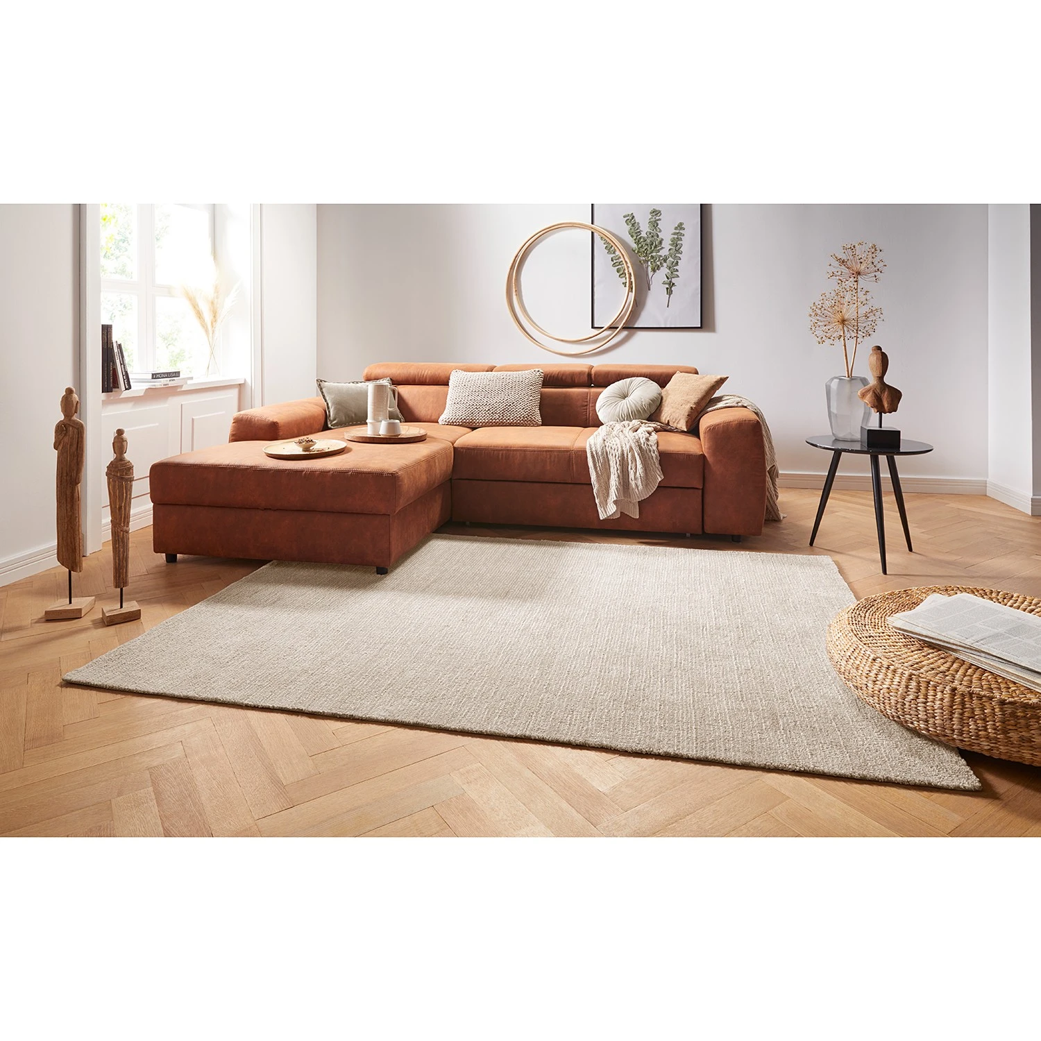 Mint Rugs Kurzflorteppich Supersoft - Webstoff - Sahara - 120 x 170 cm 2 Mint Rugs Kurzflorteppich Supersoft - Webstoff - Sahara - 120 x 170 cm – Bild 2