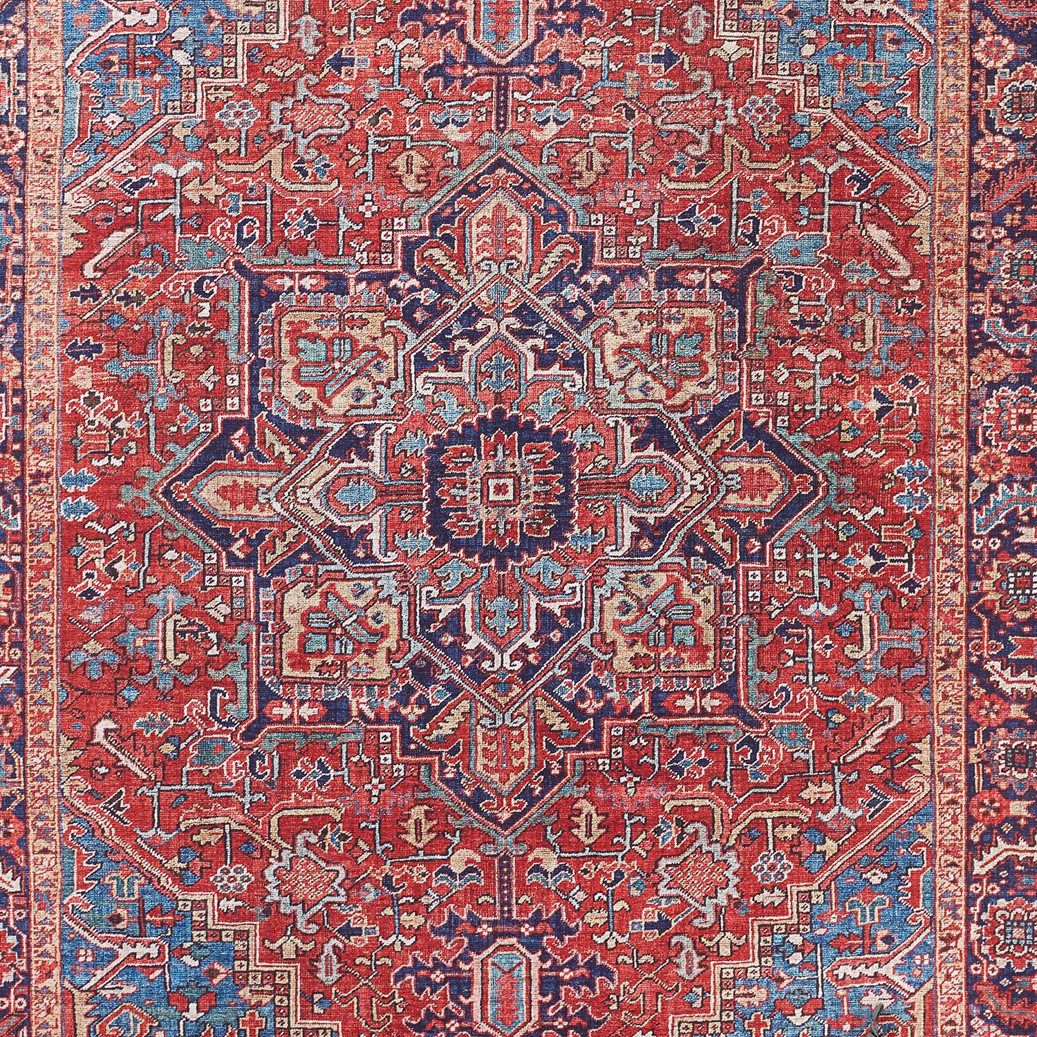 Nouristan Kurzflorteppich Amata - Webstoff - Orientrot - 160 x 230 cm 4 Nouristan Kurzflorteppich Amata - Webstoff - Orientrot - 160 x 230 cm – Bild 4