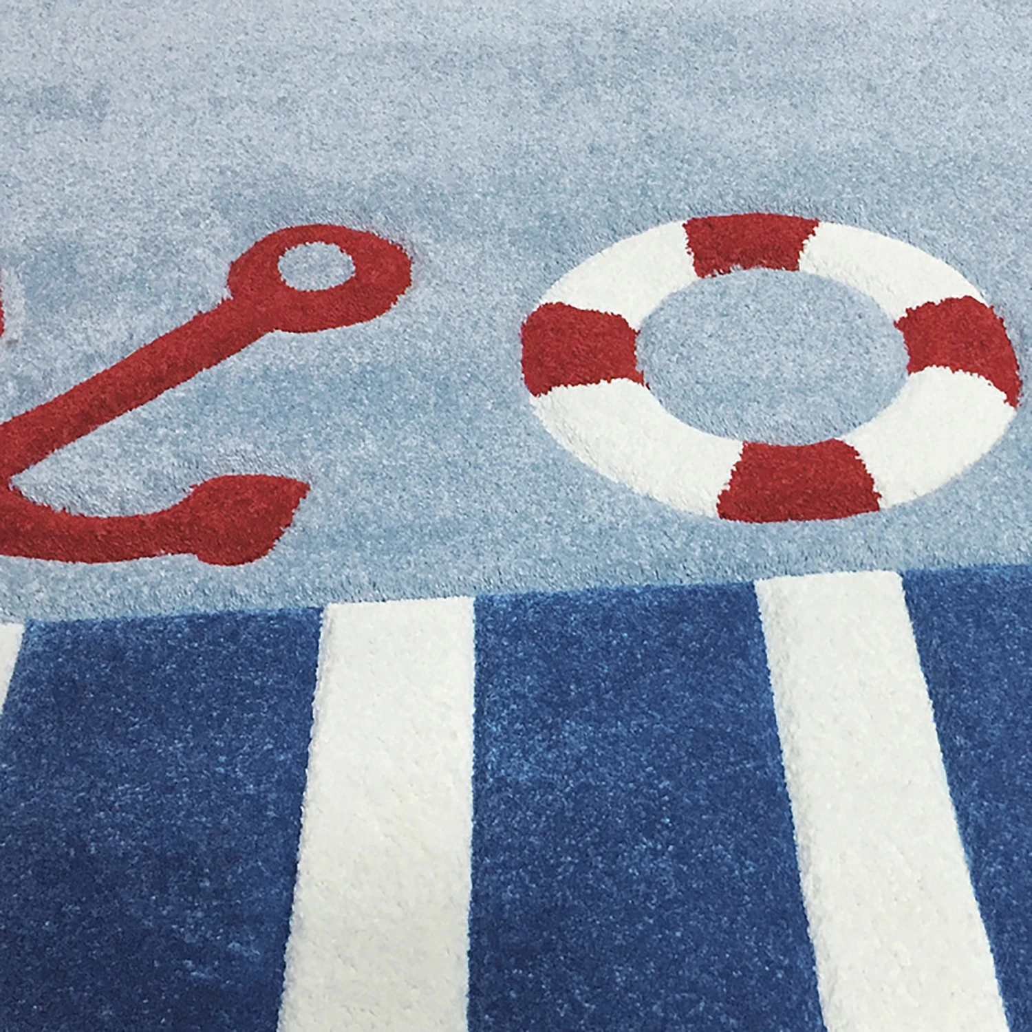 Happy Rugs Kinderteppich Auf Hoher See 1 - Kunstfaser - Blau / Rot - 120 x 180 cm 2 Happy Rugs Kinderteppich Auf Hoher See 1 - Kunstfaser - Blau / Rot - 120 x 180 cm – Bild 2