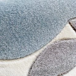 ByGraziela Kinderteppich Apfel Rund - Kunstfaser - Weiß / Blau -Teppiche populaire boutique 1000198074 200110 11243700442 DETAILS P000000001000198074