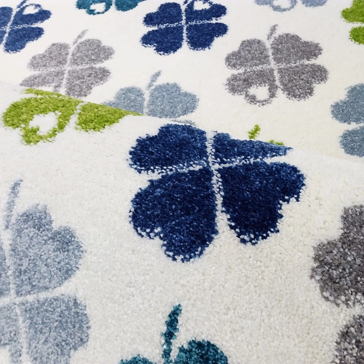 ByGraziela Kinderteppich Kleeblatt - Kunstfaser - Multicolor 2 ByGraziela Kinderteppich Kleeblatt - Kunstfaser - Multicolor – Bild 2