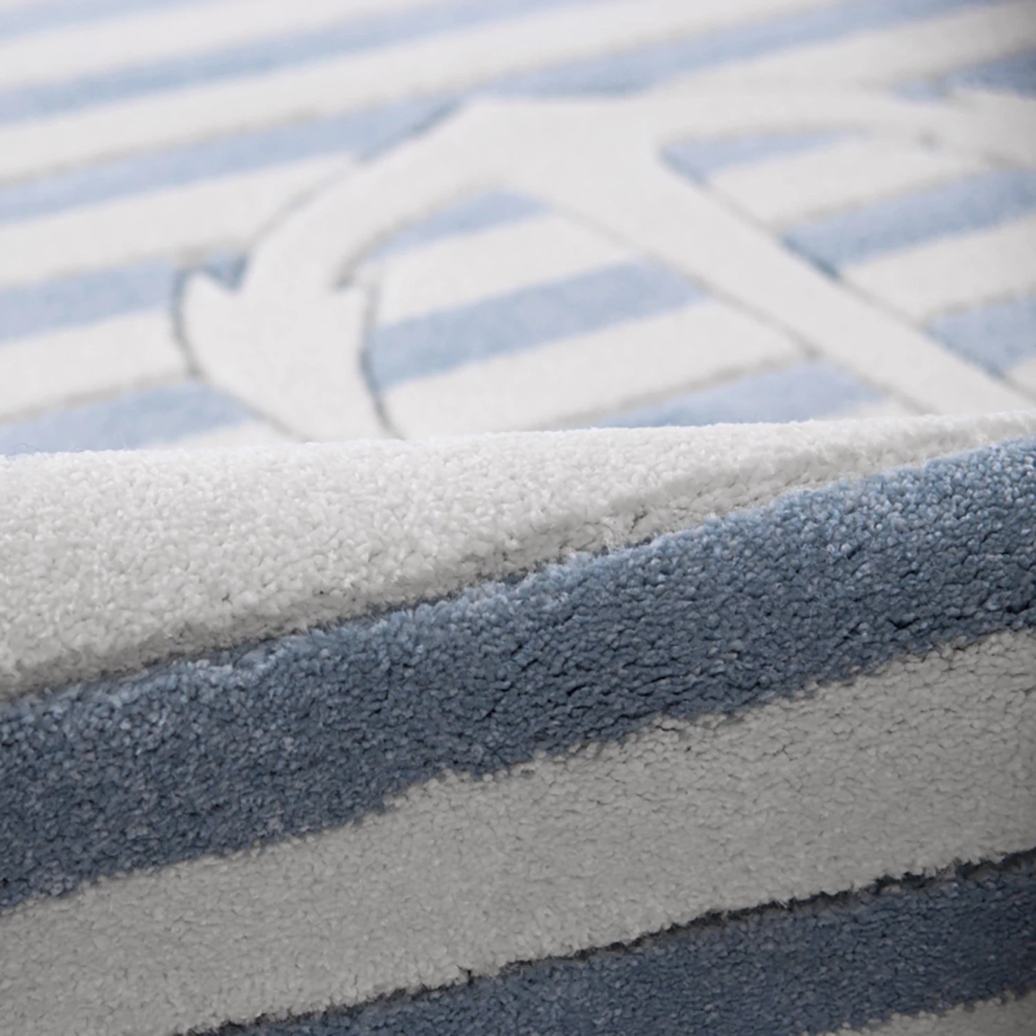 Happy Rugs Kinderteppich Auf Hoher See 2 Rund - Kunstfaser - Weiß / Blau 3 Happy Rugs Kinderteppich Auf Hoher See 2 Rund - Kunstfaser - Weiß / Blau – Bild 3
