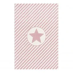 Happy Rugs Kinderteppich Decostar - Kunstfaser - Babyrosa - 120 x 180 cm
