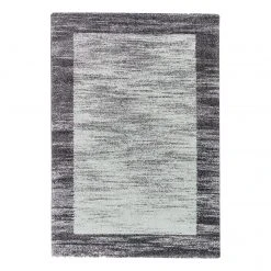 Astra Hochflorteppich Savona III - Webstoff - Dunkelgrau / Grau - 80 x 150 cm