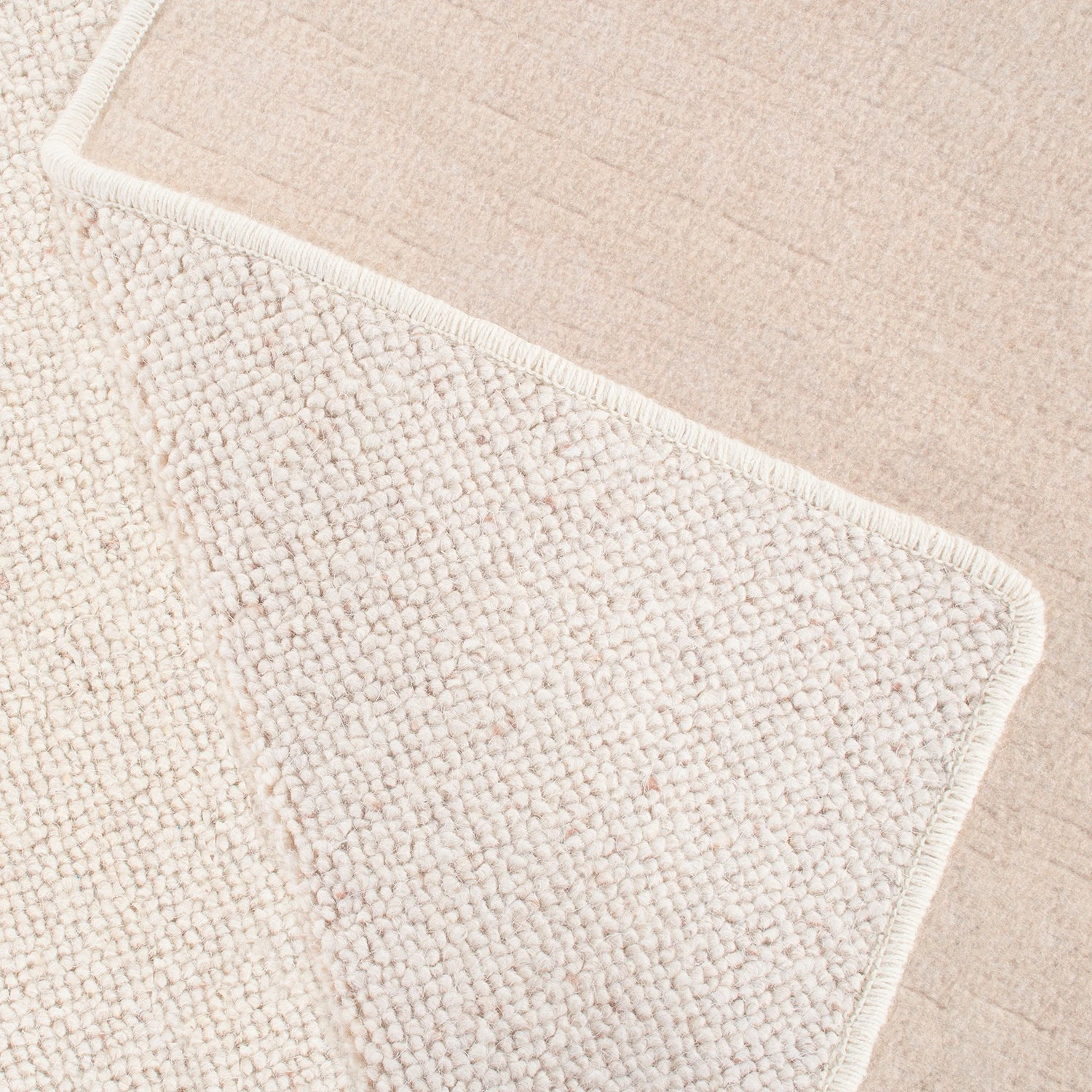 Andiamo Bettumrandung Volterra (3-teilig) - Schurwolle - Grau Meliert 4 Andiamo Bettumrandung Volterra (3-teilig) - Schurwolle - Grau Meliert – Bild 4