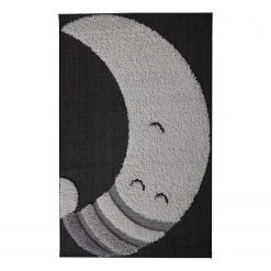 Top Square Kinderteppich Orincles I - Kunstfaser - Schwarz