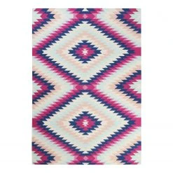 Teppiche populaire boutique 36 Accessorize Wollteppich Aurel I - Schurwolle - Rosa - 130 x 190 cm