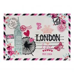 Accessorize Wollteppich Metropolis I - Schurwolle - Mehrfarbig - 130 x 190 cm