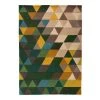Flair Rugs Wollteppich Prism II - Wolle - Grün / Multi - 80 x 150 cm