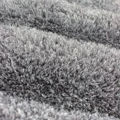 Flair Rugs Hochflorteppich Furrow - Polyester - Grau - 80 x 150 cm -Teppiche populaire boutique 1000230005 211018 09473000333 DETAILS P000000001000230005