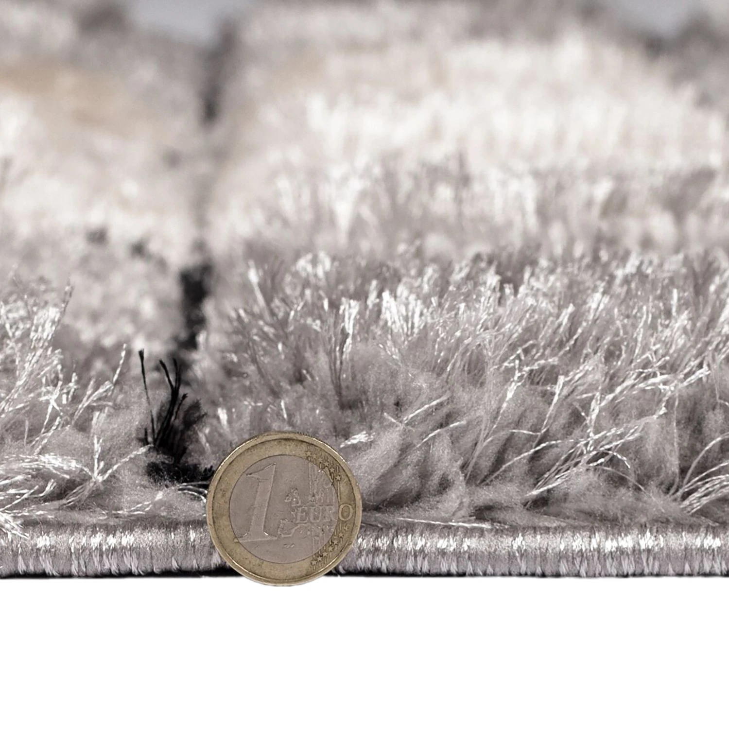 Flair Rugs Hochflorteppich Cube - Polyester - Grau - 120 x 170 cm 3 Flair Rugs Hochflorteppich Cube - Polyester - Grau - 120 x 170 cm – Bild 3