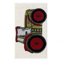 Happy Rugs Kinderteppich Traktor - Kunstfaser - 60 x 110 cm