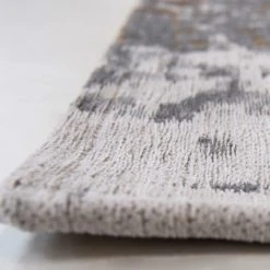 Louis De Poortere Kurzflorteppich Griff - Baumwolle / Polyester - Weiß / Gold - 140 x 200 cm -Teppiche populaire boutique 1000232107 201126 09420500039 DETAILS P000000001000232107