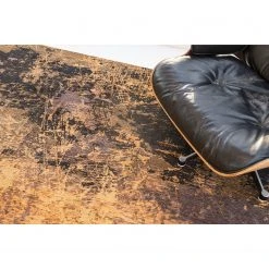 Louis De Poortere Kurzflorteppich Cracks - Baumwolle / Polyester - Kupfer / Schwarz - 140 x 200 cm 15 Louis De Poortere Kurzflorteppich Cracks - Baumwolle / Polyester - Kupfer / Schwarz - 140 x 200 cm -Teppiche populaire boutique 1000232173 201126 09423300635 DETAILS P000000001000232173