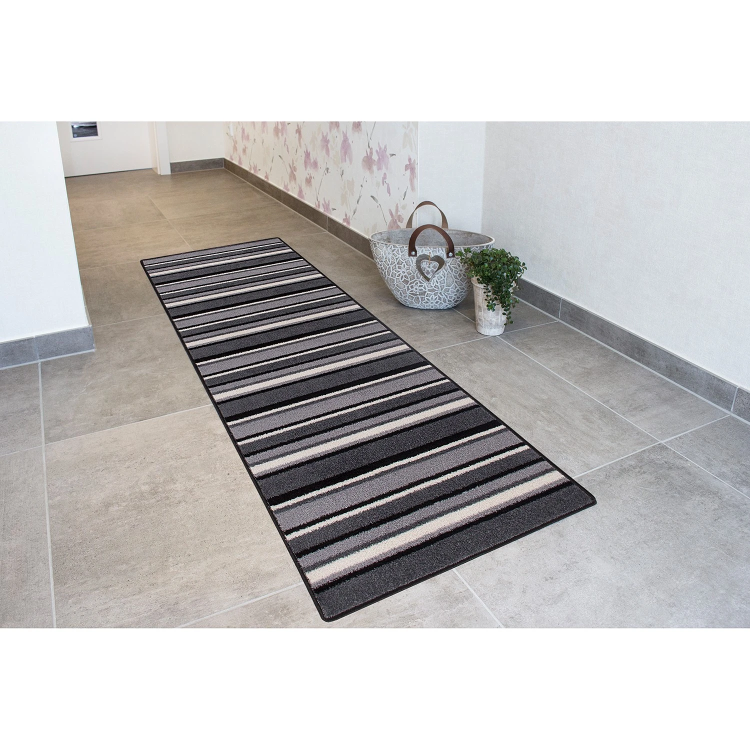 Andiamo Läufer Nancy - Kunstfaser - Schwarz / Weiß 7 Andiamo Läufer Nancy - Kunstfaser - Schwarz / Weiß – Bild 7