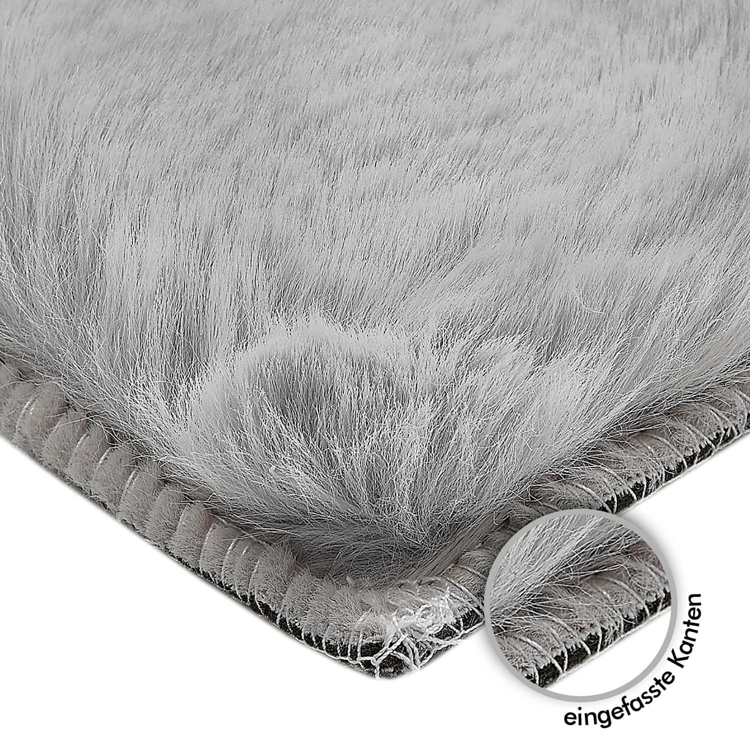 Andiamo Kunstfell Teppich Novara - Polyester - Lichtgrau - 160 x 230 cm 5 Andiamo Kunstfell Teppich Novara - Polyester - Lichtgrau - 160 x 230 cm – Bild 5