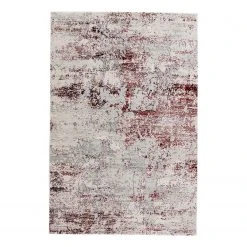 Astra Kurzflorteppich Noa I - Kunstfaser - Rot / Creme - 80 x 150 cm