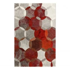 Esprit Home Kurzflorteppich Modernina - Kunstfaser - Rot - 120 x 170 cm