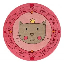 SMART KIDS Kinderteppich Lotti Queen - Polyester - Rosa / Pink